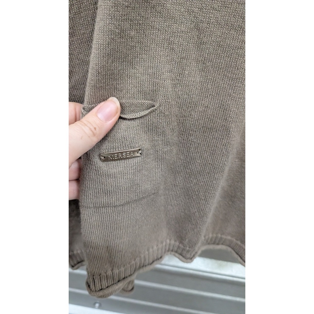 Mersea Catalina Sweater Hazelnut Brown Crew Neck Oversized Pocket Pullover- OS - Picture 7 of 7